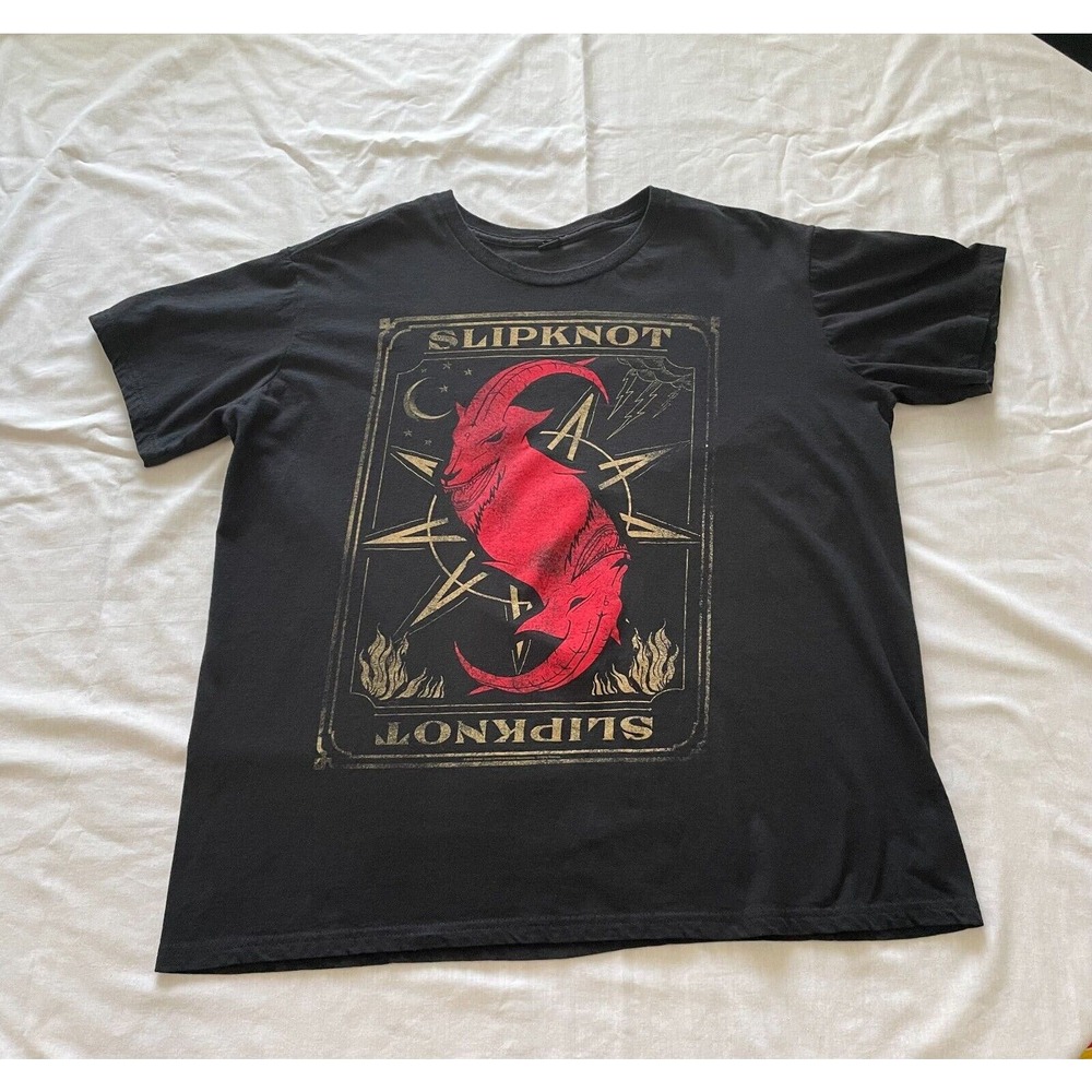 SlipKnot T-Shirt Mens 2XL Sigil of Baphomet Concert Tour Merch Graphic Tee25